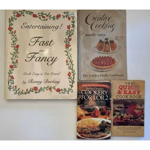 cook Books lot of 4‎ Fast & Easy Cooking. Quick Cooking Cook Books